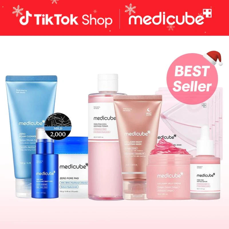 [Medicube] Affordable Glass Glow Skincare Set | Includes 8 TOP-SELLING Products MEDICUBE