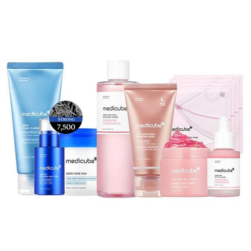 [Medicube] Affordable Glass Glow Skincare Set | Includes 8 TOP-SELLING Products MEDICUBE